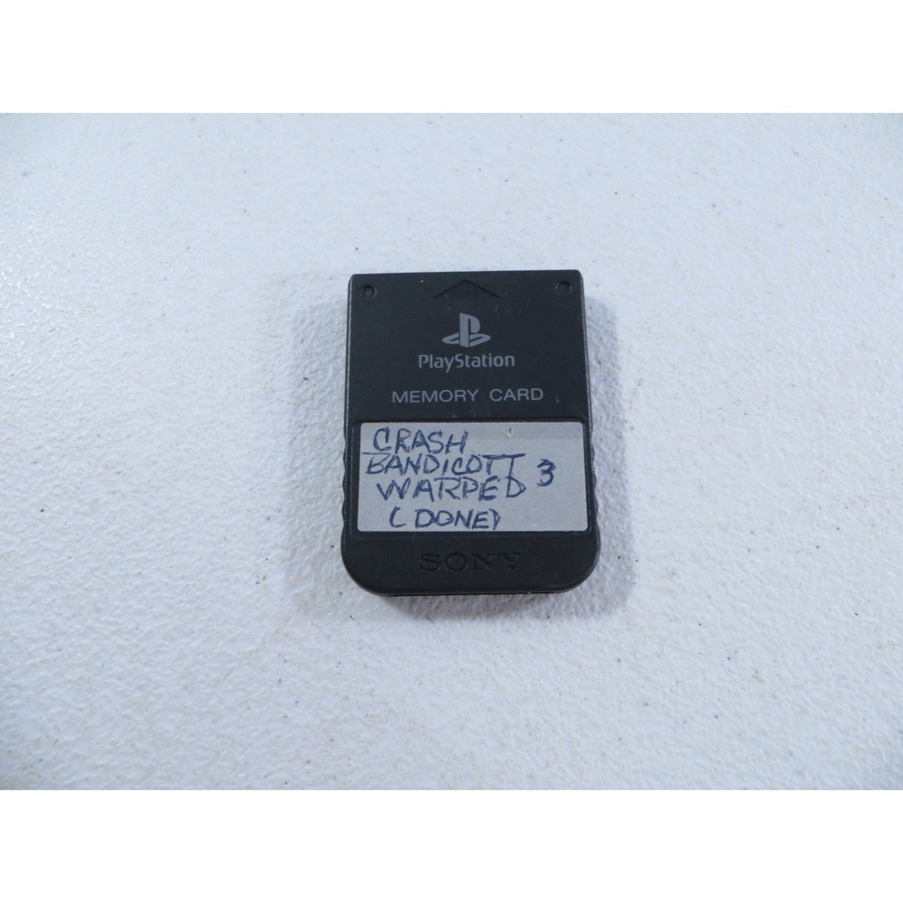 OEM Official Sony Playstation 1 PS1 Black Memory Card SCPH-1020 TESTED